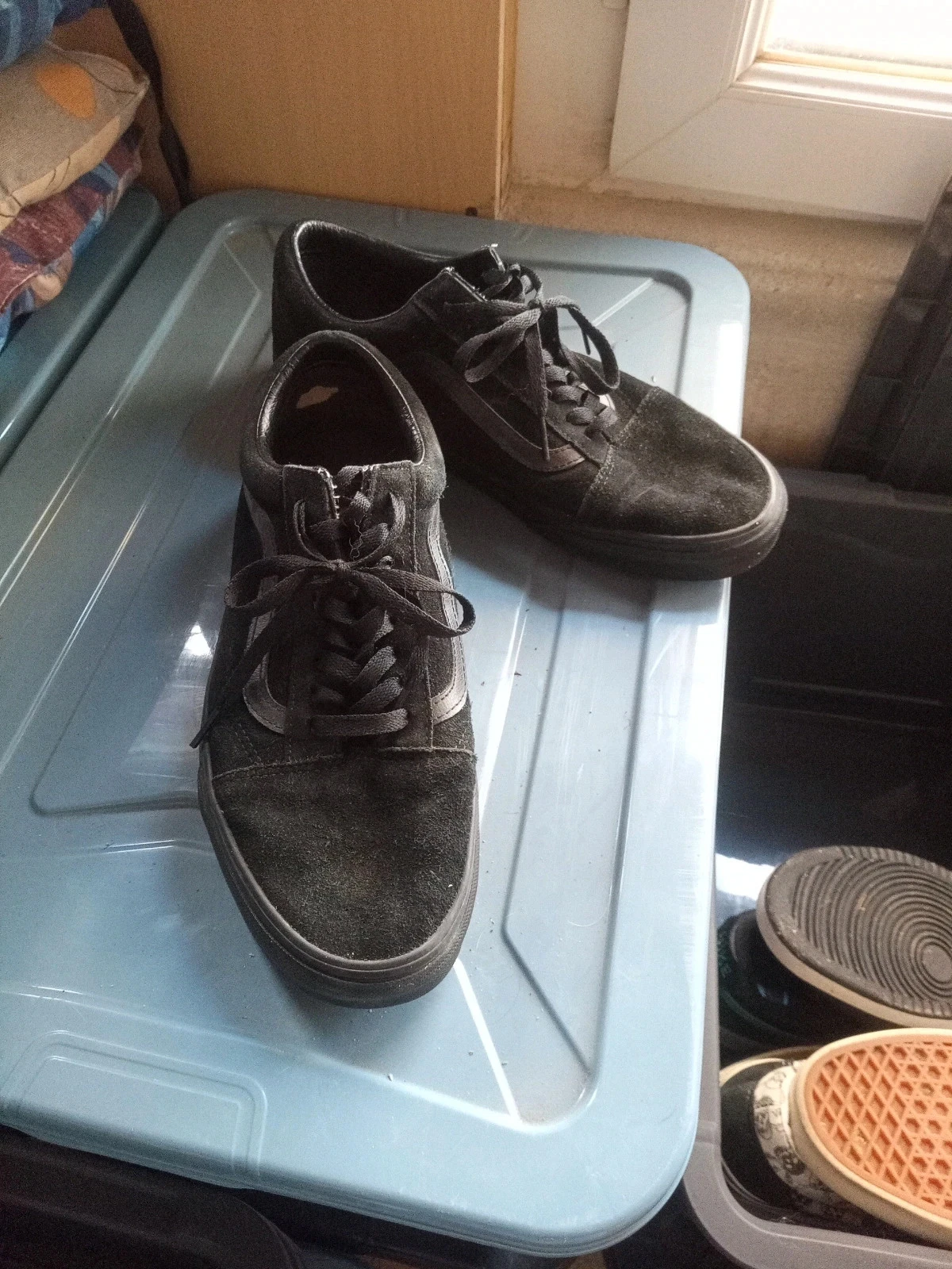 Zapatillas Vans Old Skool Suede – Todas Negras Triple Black Talla 44 – photo 2